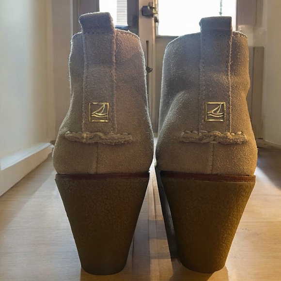Sperry Harlow Wedge Ankle Boot - Tan Suede - Women's 7.5 - Picture 4 of 8